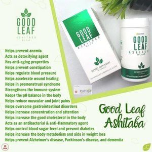 Good Leaf Ashitaba 30 Capsules - 100% Organic